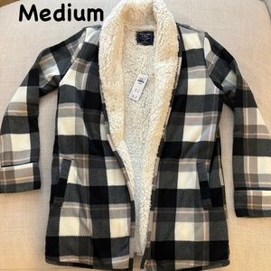 Abercrombie Fleece Sweater Jacket